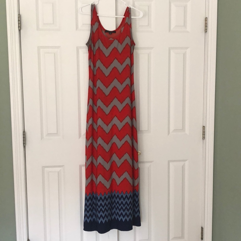Nine West XS summer dress red and blue